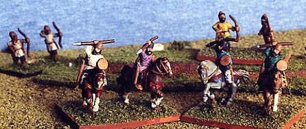 Sassanid light cavalry and infantry