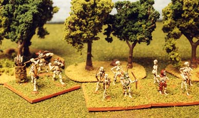 Skeleton archers and javelin tossers