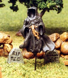 Wraith haunts a graveyard