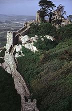 The Moorish castle in Sintra