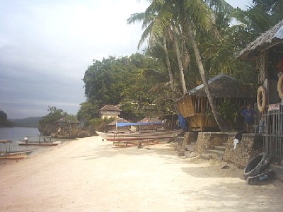 Scene from the beach at Halubihod, Nueva Valencia, Guimaras
