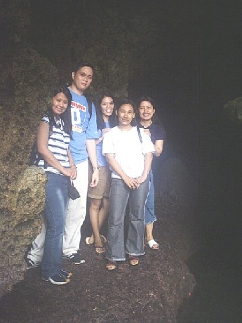 At a cave in our Island Hopping