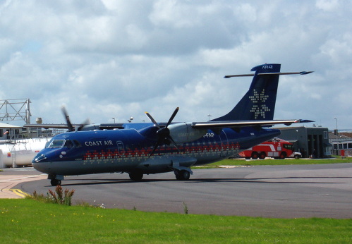 LN-FAP ATR.42 Coast Air - Exeter 29 June 2007