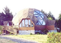 this a geodesic dome, such as might be constructed, but not necessarily looking exactly like this one.  Mike picked it out for this article.