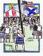  Highland games, the Caber toss