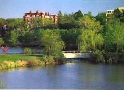 view of Carleton over Lyman lakes