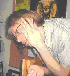 Matt shocked at what he reads on his desk.  
