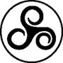 triskele, a celtic symbol of three-ness