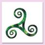 triskele, a celtic symbol of three-ness