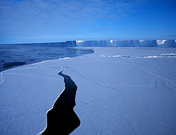 ice sheet crack