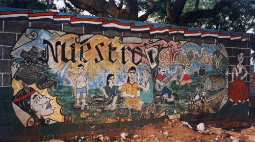 Painted by order to greet/ impress footie fans at the 1999 Copa America