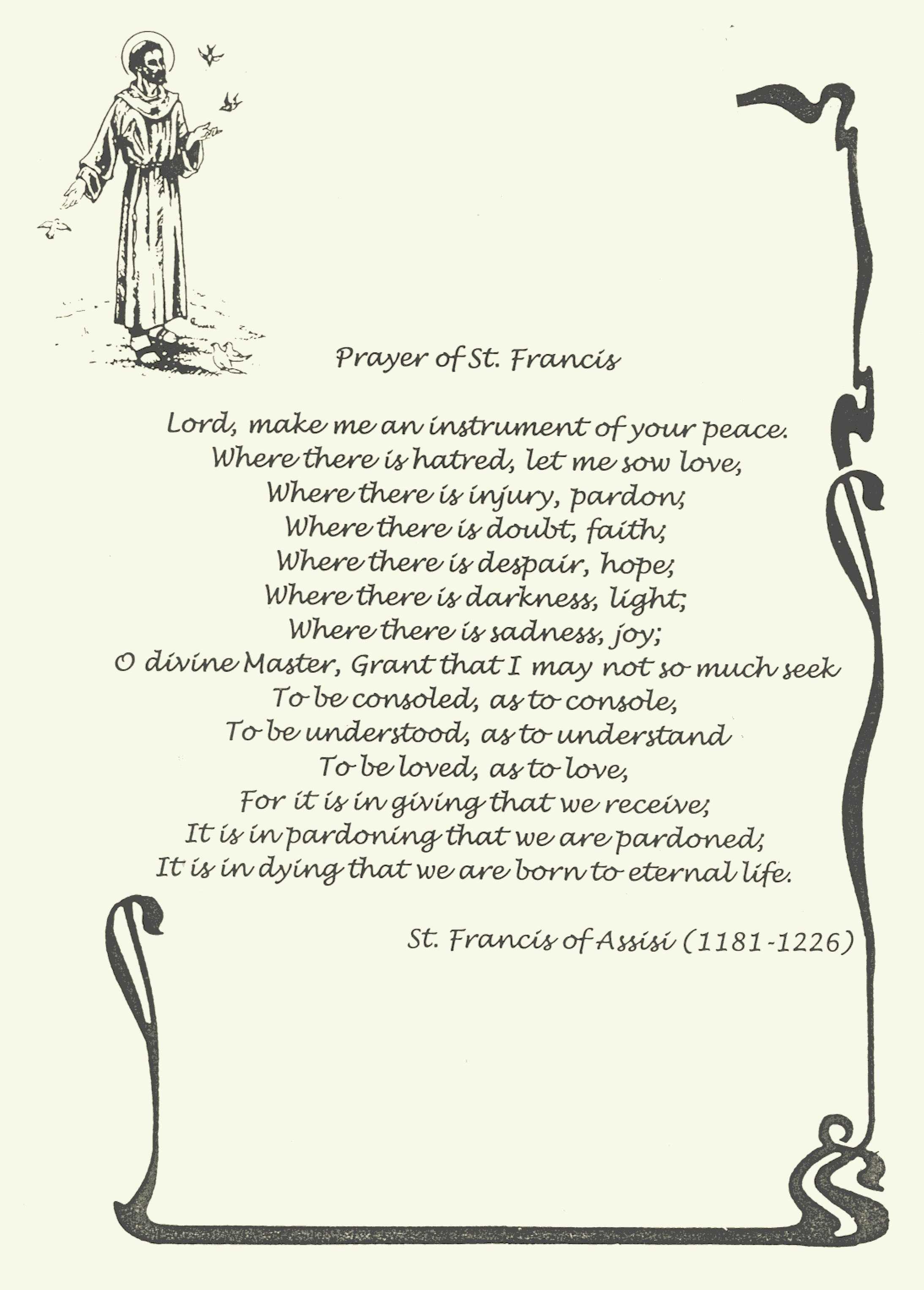 Prayer of St. Francis