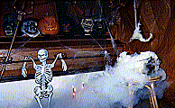 coffins look so good surrounded by fog... would Martha Stuart approve...?