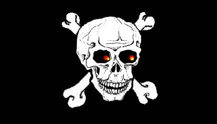 Jolly Roger - Skull and Bones - Sends many a sailor to meet Davey Jones