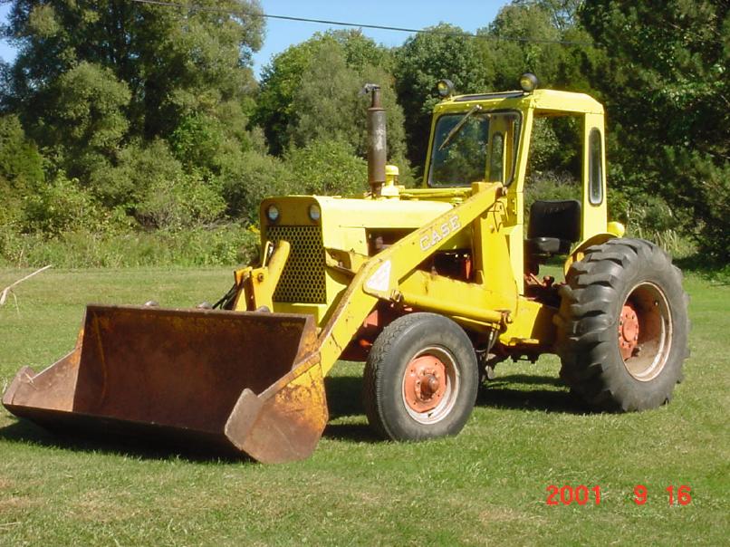 Case 430 after being painted