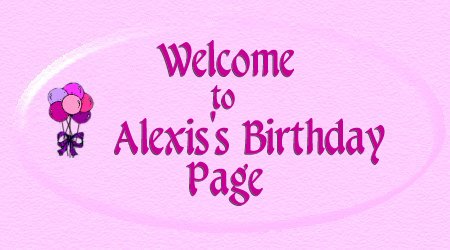 Alexis's Welcome