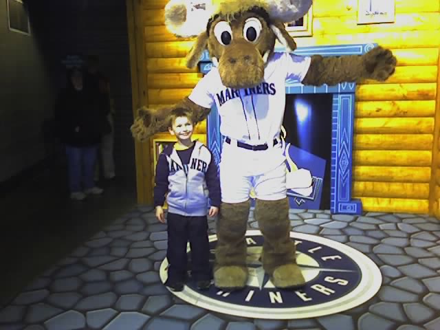 Stephen and the Mariners Moose!