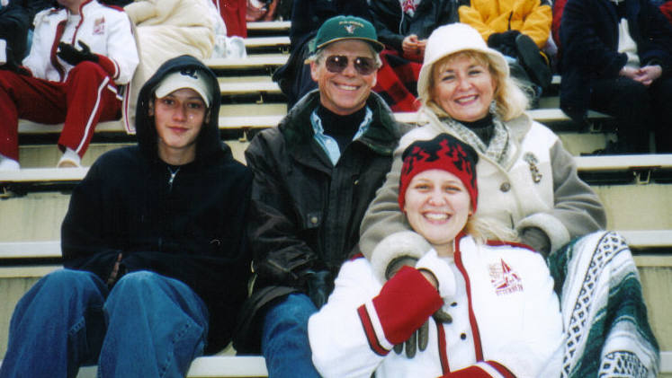 Andrew, Daddy, Mum, me