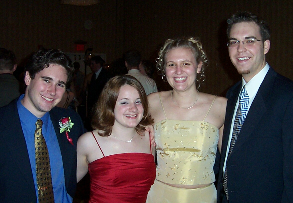 John, Caroline, me and J