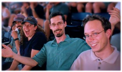 Matt, Elayne, Ben, Mike - Durham Bulls Game