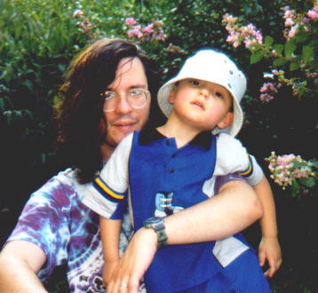 Dad and Bryce in July 99