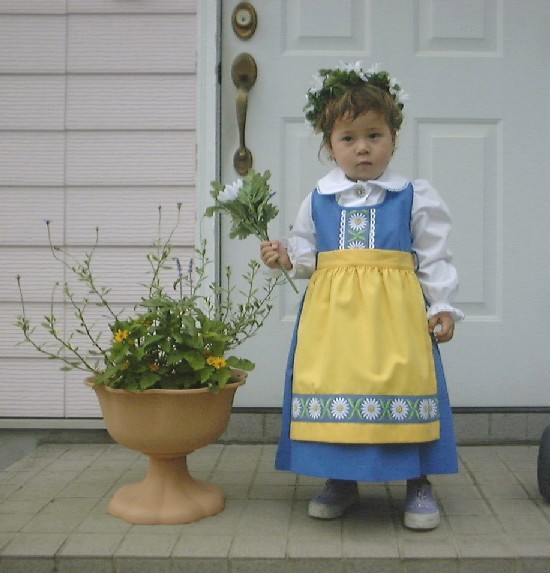 (Erika in Swedish costume)