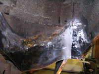 the outer wheel well patch is spotted in.