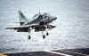 AF-1 falc�o pousando no NAe S�o Paulo