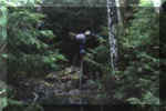  The place of the Soviet fighter's crash