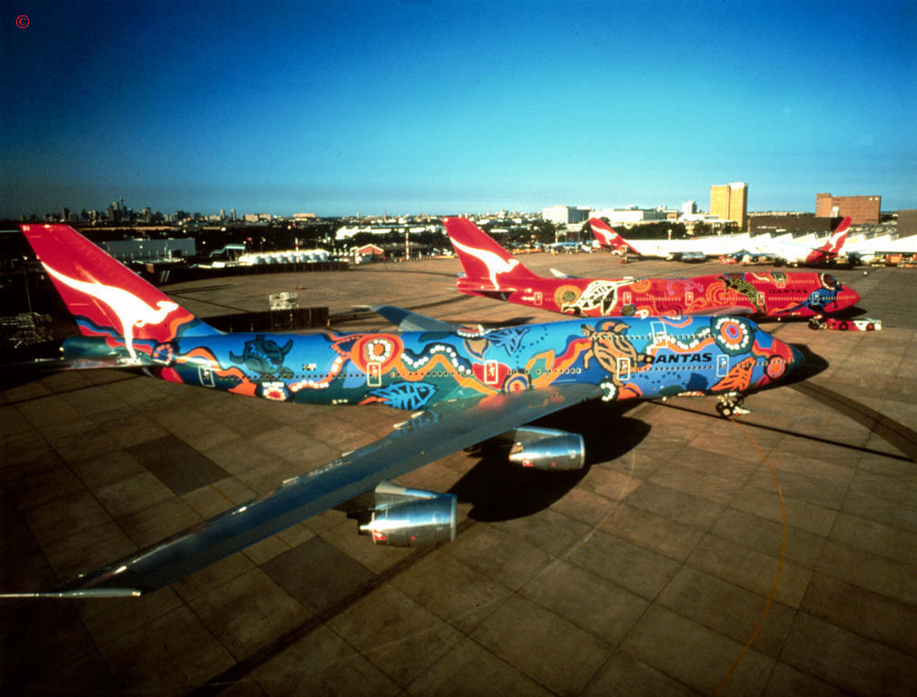 Qantas' Aboriginal 747's
