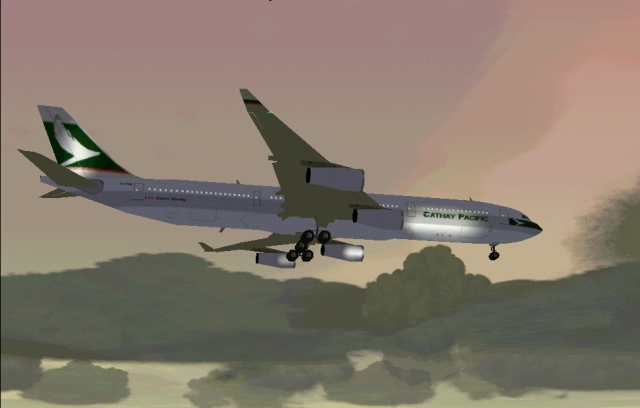 A Cathay Pacific A340-300