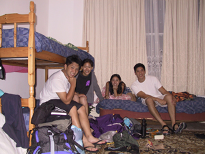 Our last night in Europe at some guy's house/hostel - London, UK