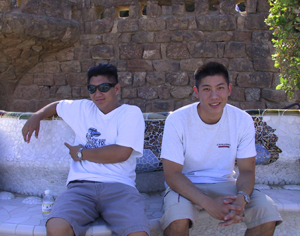 The longest bench in the world, Guell Park - Barcelona, Spain