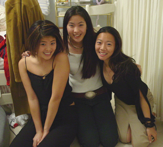Euge, em and iz (waiting for ct), Girls Nite Out 2001