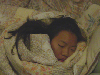 Isabel napping w/o parsley, Nov 2001