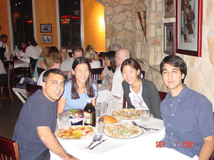 Cyrus' dinner before going to grad school @UCSD, sept 2001