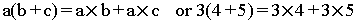Illustration of Distributive law (Distribute.gif)