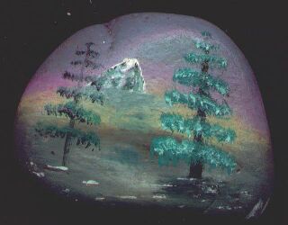 Mountain on a rock