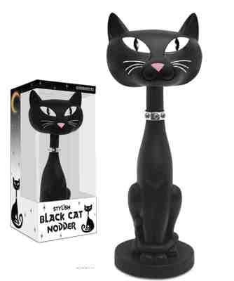 Black Cat Bobble Head Doll