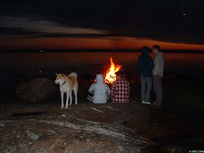 Juhannusaaton kokko. Meill� oli kokko my�s lauantaina.