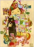 Miyuki Nakazawa/Japanese painting/postcard