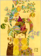 Miyuki Nakazawa/Japanese painting/postcard