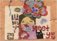 Miyuki Nakazawa/Japanese painting/postcard