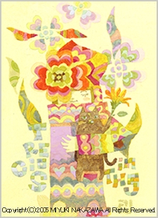 Miyuki Nakazawa/love letter/letter/a picture painted in Japanese style