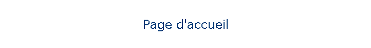 Page d'accueil