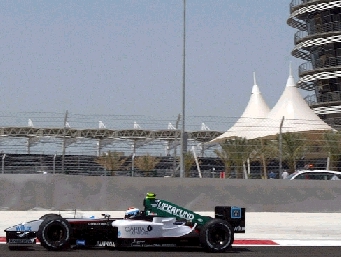 Gimi Brunni no GP do Bahrein 2004 - Minardi Team
