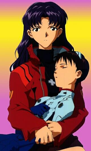 Misato and Shinji
