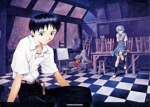 Rei and Shinji