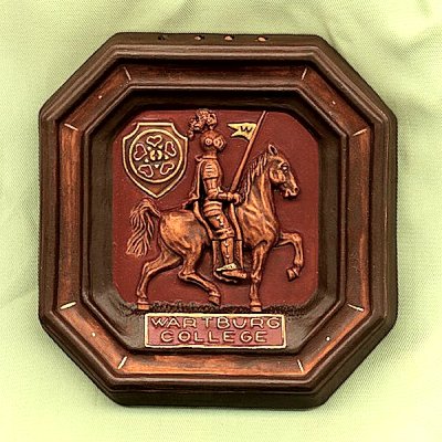 Wartburg College logo presentation plaque #2.