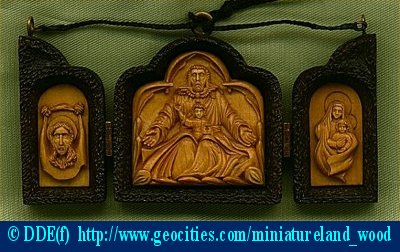 A micro transformer Box with Icon `Holy Trinity`